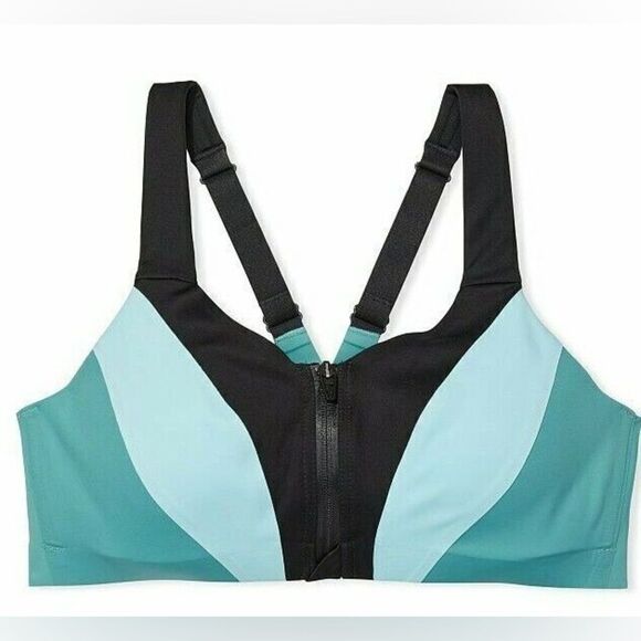 Victoria’s Secret knockout Maximum Support Front Close Sports Bra teal 38DDD - Picture 1 of 5